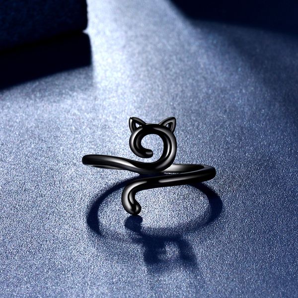 s3617 fashion jewelry geometric cartoon cute cat ring for women opening adjustable rings, Silver
s3617 fashion jewelry geometric cartoon cute cat ring for women opening adjustable rings, Silver