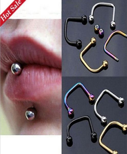 100pcs surgical steel lip labret rings bar body jewelry piercing labret rings 16g three colors2672227, Black
100pcs surgical steel lip labret rings bar body jewelry piercing labret rings 16g three colors2672227, Black