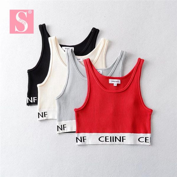 tanks stvy 2022 summer women corset crop lady camisole letters printed tank female sling strap vest outwear, Black;white
tanks stvy 2022 summer women corset crop lady camisole letters printed tank female sling strap vest outwear, Black;white
