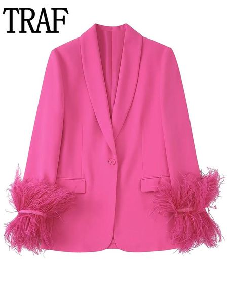 pants traf pink feather blazer woman 2022 long sleeve blazer sets stylish button women's blazer suits autumn jacket blazers women, White
pants traf pink feather blazer woman 2022 long sleeve blazer sets stylish button women's blazer suits autumn jacket blazers women, White