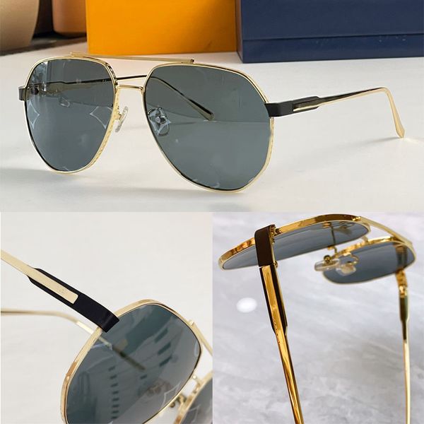 

Luxurious double bridge oval metal frame with engraved and embossed contour Z1423 mirror with letter printed gradient eye glasses temple with letter signature