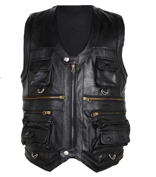 blazers men multi pocket zipper cowhide genuine leather vest brown sleeveless waistcoat for casual jacket thick motorcycle vest, White;black
blazers men multi pocket zipper cowhide genuine leather vest brown sleeveless waistcoat for casual jacket thick motorcycle vest, White;black