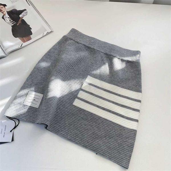 34% off tb waffle wrap hip short spring/summer new four bar knitted stripes fashion half skirt set versatile, Black
34% off tb waffle wrap hip short spring/summer new four bar knitted stripes fashion half skirt set versatile, Black