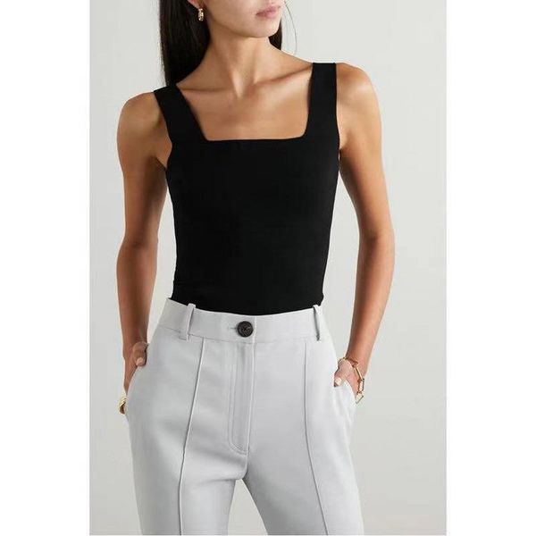 tanks 2021 summer women vest knitted sling camisole base casual simple tank vest, Black;white
tanks 2021 summer women vest knitted sling camisole base casual simple tank vest, Black;white