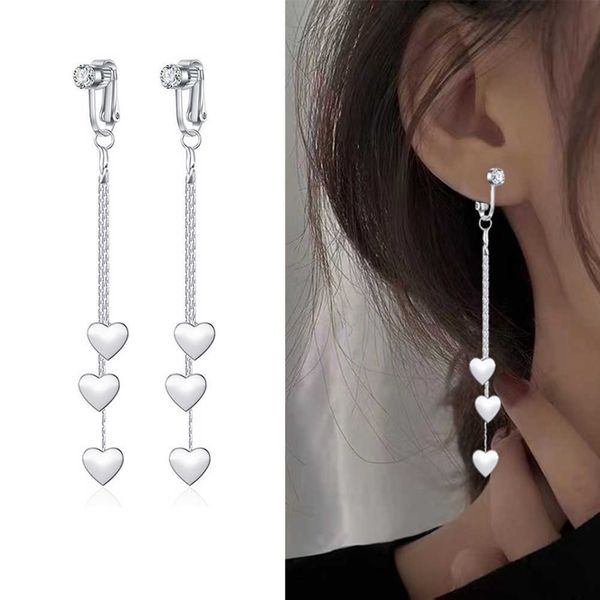 charm tassel earrings 2023 trendy no pierced clip earrings bohemia heart long earring women girls jewelry fashion punk metal gift aa230421, Golden
charm tassel earrings 2023 trendy no pierced clip earrings bohemia heart long earring women girls jewelry fashion punk metal gift aa230421, Golden