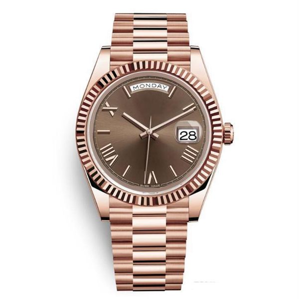 20 colors day date rose gold watch mens luxury watch day-date president automatic designer watches mechanical roma dia251u, Slivery;brown
20 colors day date rose gold watch mens luxury watch day-date president automatic designer watches mechanical roma dia251u, Slivery;brown