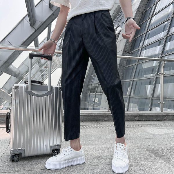 blazers 2022 striped pants men elegant slim fit tightankle suit trousers pants for men office party trousers mens dress pants 2936, White;black
blazers 2022 striped pants men elegant slim fit tightankle suit trousers pants for men office party trousers mens dress pants 2936, White;black