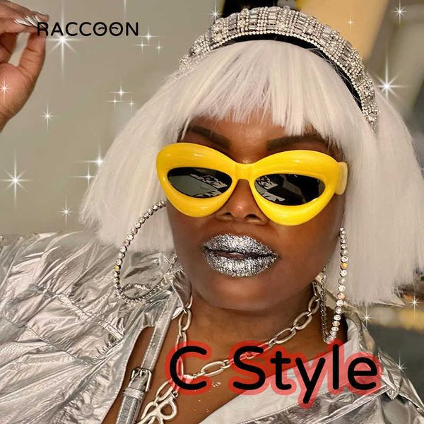 sunglasses cyber y2k inflated sunglasses women vintage hip hop punk sun glasses men luxury brand designer fashion shades 2000s aesthetic j23, White;black
sunglasses cyber y2k inflated sunglasses women vintage hip hop punk sun glasses men luxury brand designer fashion shades 2000s aesthetic j23, White;black