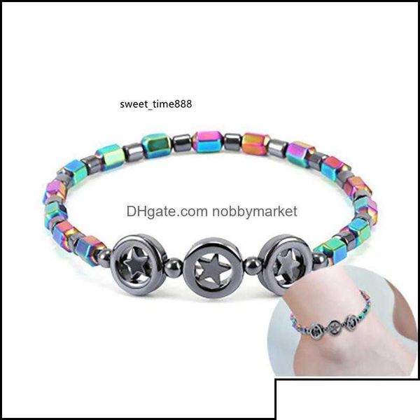 anklets jewelry magnetic oval hematite stone bead bracelet rainbow color women summer beach health energy healing model foot drop del dhouw, Red;blue
anklets jewelry magnetic oval hematite stone bead bracelet rainbow color women summer beach health energy healing model foot drop del dhouw, Red;blue