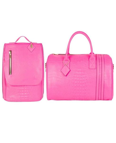 custom croc leather neon pink women duffel weekender travel bag and backpack set4179861
custom croc leather neon pink women duffel weekender travel bag and backpack set4179861
