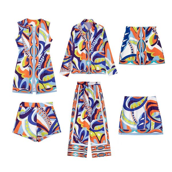 dress zach aiisa summer retro print shirt + fashion casual high waist print skirt + temperament high waist shorts vacation style suit, White
dress zach aiisa summer retro print shirt + fashion casual high waist print skirt + temperament high waist shorts vacation style suit, White