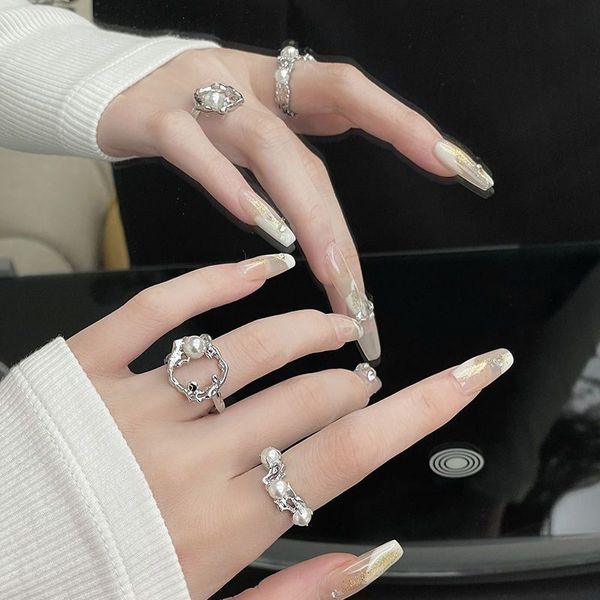 vintage rings couple rings irregular fold boom ins cold wind character index finger openings rings for women unique engagement rings luxury, Silver
vintage rings couple rings irregular fold boom ins cold wind character index finger openings rings for women unique engagement rings luxury, Silver