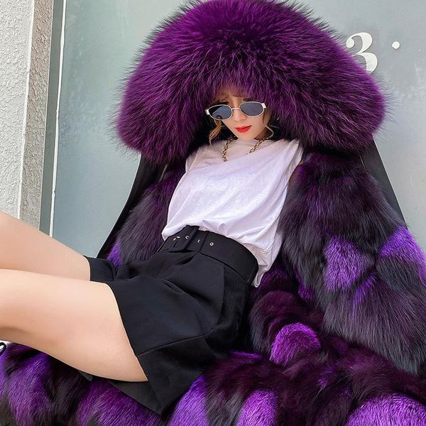 fur 2021 winter women's fox fur coat warm midlength waterproof jacket female detachable fur liner woman parkas real fur coat, Black
fur 2021 winter women's fox fur coat warm midlength waterproof jacket female detachable fur liner woman parkas real fur coat, Black