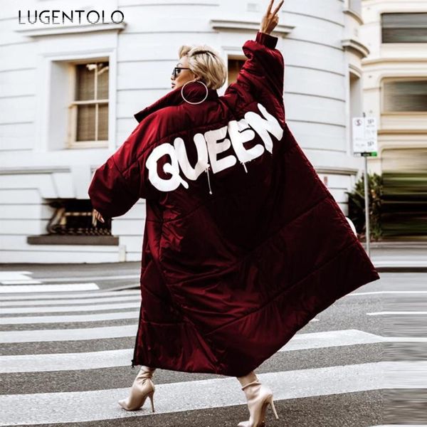 leather long winter coats women large size llose fashion letter printing widewaisted thick zipper jackets lugentolo, Black
leather long winter coats women large size llose fashion letter printing widewaisted thick zipper jackets lugentolo, Black
