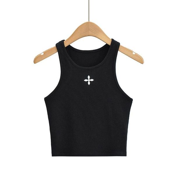 tanks summer women's new ishaped round neck slim short cross print tank crop wholesale, Black;white
tanks summer women's new ishaped round neck slim short cross print tank crop wholesale, Black;white