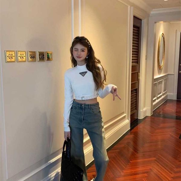 30% off family spring/summer new spicy girls fashion triangle stapled diamond short slim fit t-shirt with belt, White
30% off family spring/summer new spicy girls fashion triangle stapled diamond short slim fit t-shirt with belt, White