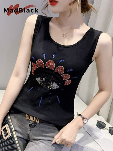women's tanks camis madblack summer european style vest chic oneck glitter drilling women sleeveless casual all match t33920x 230422, White
women's tanks camis madblack summer european style vest chic oneck glitter drilling women sleeveless casual all match t33920x 230422, White