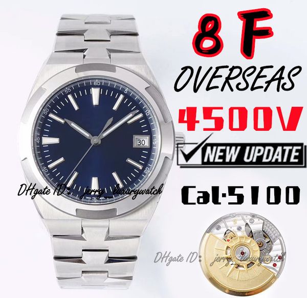 8f luxury men's watch 4500v overseas, 41mm * 11mm. cal.5100 movement, super luminous coating, frequency 28,800 times/hour,formal sports, Slivery;brown
8f luxury men's watch 4500v overseas, 41mm * 11mm. cal.5100 movement, super luminous coating, frequency 28,800 times/hour,formal sports, Slivery;brown
