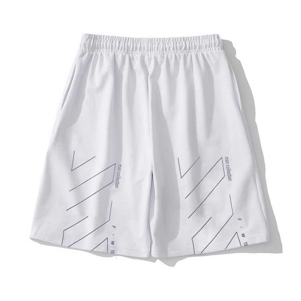 30% off white sketching incomplete arrow ow shorts men's women's fashion loose and fashionable split casual pants, White;black 
30% off white sketching incomplete arrow ow shorts men's women's fashion loose and fashionable split casual pants, White;black