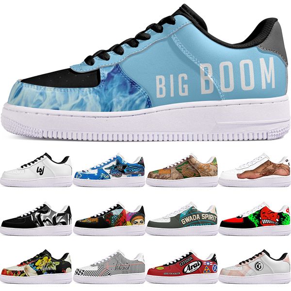 

DIY shoes precious autumn mens Leisure shoes one for fashion men women casualplatform sneakers Classic cartoon graffiti trainers comfortable sports 21180