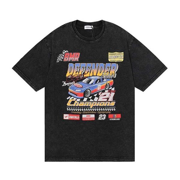 street racing letter printing washed old round neck short sleeve t-shirt men's fashion loose top, White;black
street racing letter printing washed old round neck short sleeve t-shirt men's fashion loose top, White;black