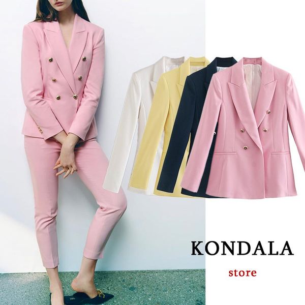 pants kondala za 2021 fashion chic pink women office lady blazer v neck double breasted long sleeve autumn jackets elegant slim blazer, White
pants kondala za 2021 fashion chic pink women office lady blazer v neck double breasted long sleeve autumn jackets elegant slim blazer, White