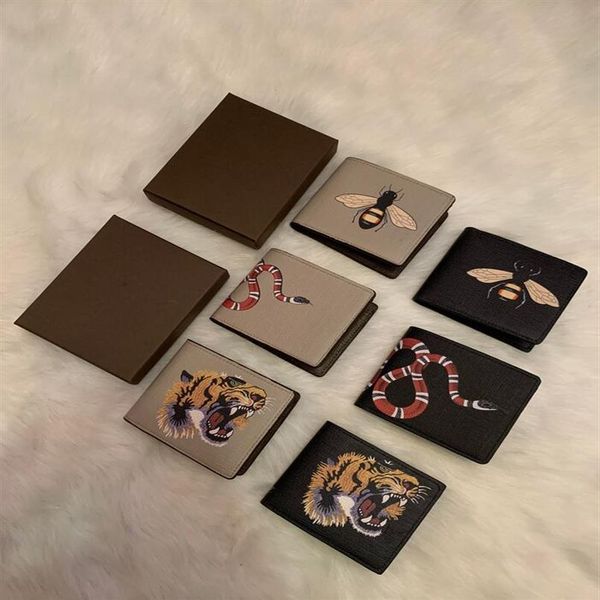 billfold wallet paris style snake tiger bee wallet designers mens women purse high-end luxury wallets handbag c3200z, Red;black
billfold wallet paris style snake tiger bee wallet designers mens women purse high-end luxury wallets handbag c3200z, Red;black