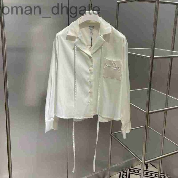 women's blouses & shirts designer spring/summer new royal sister style v-neck embroidery ribbon casual fashion shirt slim lapel shirt a, White
women's blouses & shirts designer spring/summer new royal sister style v-neck embroidery ribbon casual fashion shirt slim lapel shirt a, White