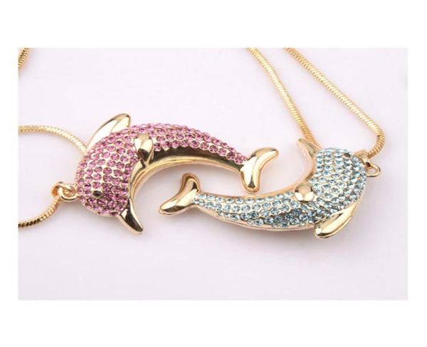 vintage colorful dolphin pendant necklaces 18k gold plated austrian rhinestones animal necklaces fashion jewelry 5 colors retail w4635420, Silver
vintage colorful dolphin pendant necklaces 18k gold plated austrian rhinestones animal necklaces fashion jewelry 5 colors retail w4635420, Silver