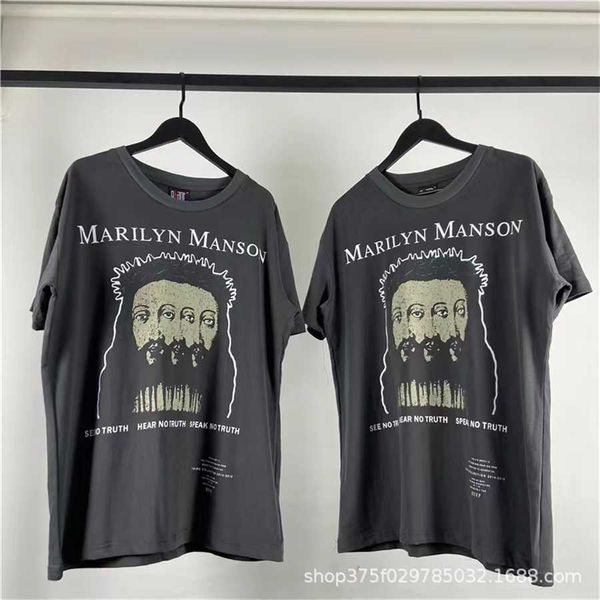 36% off vintage manson jerry bibergao street trendy washed old cotton wide short sleeve t-shirt, White;black
36% off vintage manson jerry bibergao street trendy washed old cotton wide short sleeve t-shirt, White;black
