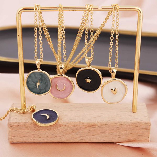 pendant necklaces colorful moon star lightning pendant necklaces for women girls enamel fashion party daily jewelry trendy clavicle chain ne, Silver
pendant necklaces colorful moon star lightning pendant necklaces for women girls enamel fashion party daily jewelry trendy clavicle chain ne, Silver