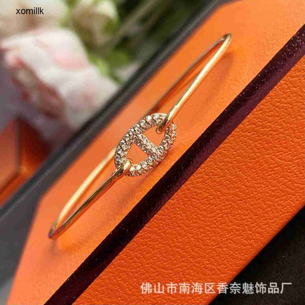 hermm designer bracelet s925 sterling silver pig nose plain bracelet simple and fashionable slim style in small market design p986, Black
hermm designer bracelet s925 sterling silver pig nose plain bracelet simple and fashionable slim style in small market design p986, Black