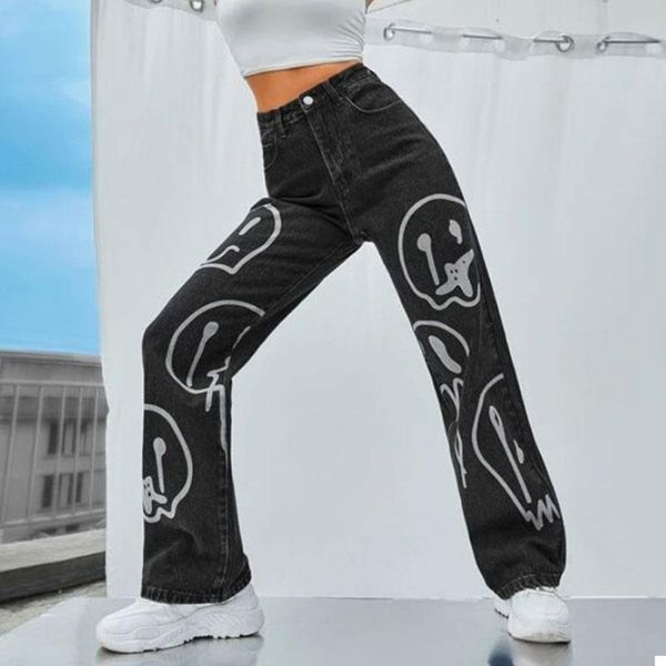 jeans 2022 harajuku straight pants y2k streetwear vintage fashion hiphop printing loose casual wide leg tide spring new women's jeans, Blue
jeans 2022 harajuku straight pants y2k streetwear vintage fashion hiphop printing loose casual wide leg tide spring new women's jeans, Blue