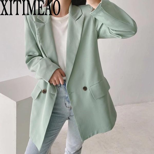 pants xitimeao women fashion with buttons blazers loose coat vintage long sleeve suit coat female outerwear chic, White
pants xitimeao women fashion with buttons blazers loose coat vintage long sleeve suit coat female outerwear chic, White