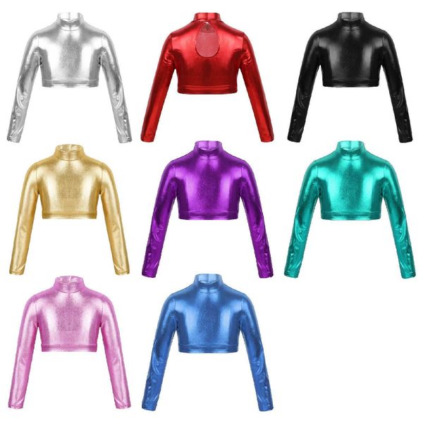 vest kid girl ballet dance gymnastics leotard clothes glossy metallic long sleeves crop for workout stage performance dancewear 230422, Blue
vest kid girl ballet dance gymnastics leotard clothes glossy metallic long sleeves crop for workout stage performance dancewear 230422, Blue