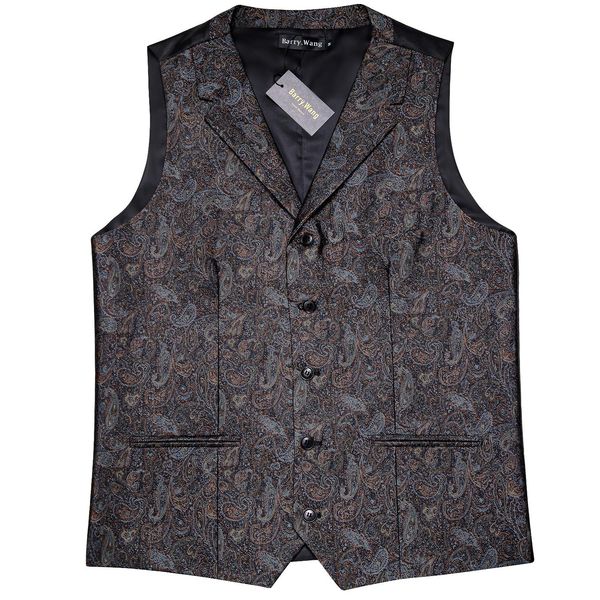 blazers barry.wang men suit vest brown floral waistcoat wool blend tailored collar vneck 2 pocket vest tie set formal leisure g2201, White;black
blazers barry.wang men suit vest brown floral waistcoat wool blend tailored collar vneck 2 pocket vest tie set formal leisure g2201, White;black