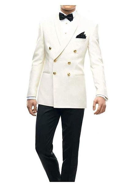 blazers new ivory men suits double breasted blazer wedding suits terno masculino smoking 2 pieces slim fit jacket tuxedos with pants, White;black
blazers new ivory men suits double breasted blazer wedding suits terno masculino smoking 2 pieces slim fit jacket tuxedos with pants, White;black