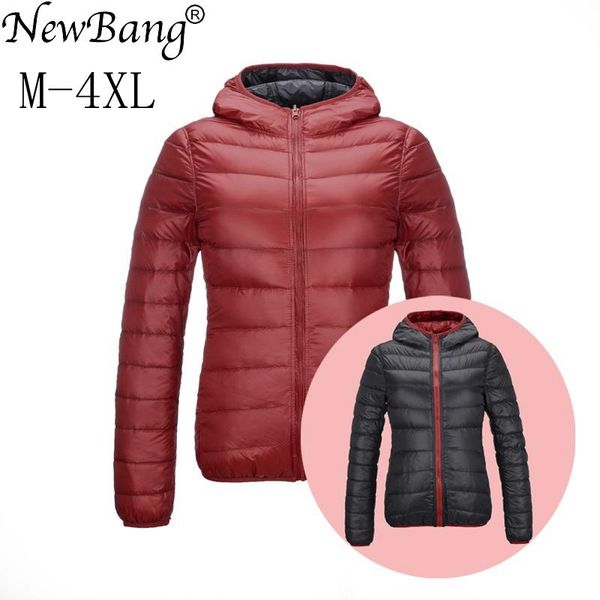 parkas newbang brand down jacket woman hooded ultra light down jacket women double side reversible jackets lightweight warm coat, Black
parkas newbang brand down jacket woman hooded ultra light down jacket women double side reversible jackets lightweight warm coat, Black