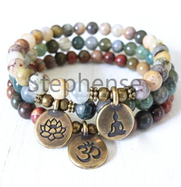 mg0672 picasso jasper ohm bracelet natural crzay agate mala beads bracelet new design moss agate lotus charm bracelet5086412, Black
mg0672 picasso jasper ohm bracelet natural crzay agate mala beads bracelet new design moss agate lotus charm bracelet5086412, Black
