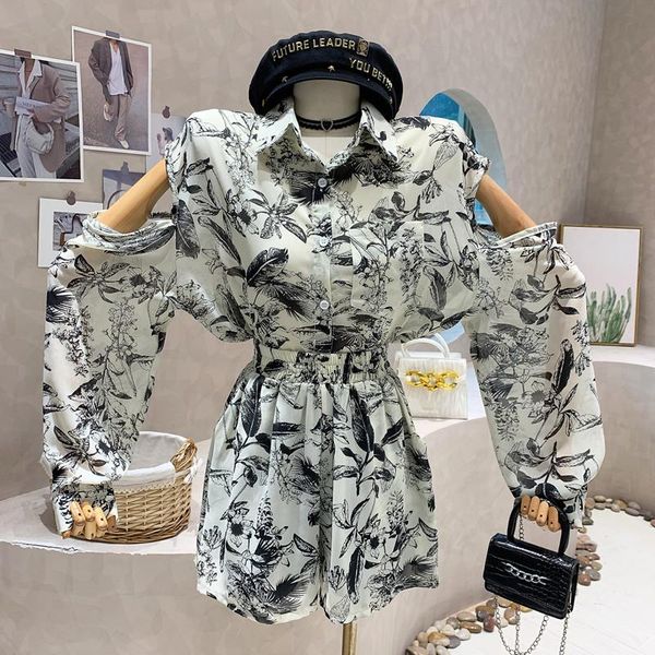 dress new women's clothing 2022 summer loose long sleeve off shoulder sunscreen + wide leg high waist shorts two piece set, White
dress new women's clothing 2022 summer loose long sleeve off shoulder sunscreen + wide leg high waist shorts two piece set, White