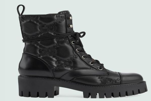 womens ankle boot matelasse laceup boot double g hiking martin boots leather classic flat booties 22s3809750, Black
womens ankle boot matelasse laceup boot double g hiking martin boots leather classic flat booties 22s3809750, Black