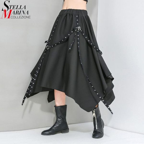 dresses new japanese style unique streetwear woman solid black irregular skirt with tapes elastic waist casual harajuku skirt aq6543040, White;black
dresses new japanese style unique streetwear woman solid black irregular skirt with tapes elastic waist casual harajuku skirt aq6543040, White;black