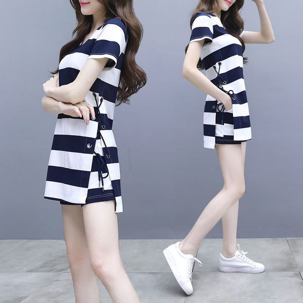 women's tracksuits women's summer casual korean stripe shirts shorts suit slim home clothes two piece set for girl running tracks, Gray
women's tracksuits women's summer casual korean stripe shirts shorts suit slim home clothes two piece set for girl running tracks, Gray