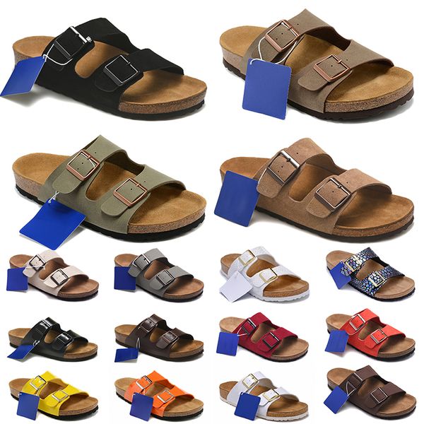 

2023 designer sandals boston clogs men women arizona slippers birko-flor nubuck leather suede black white brown pink summer beach outdoor sl