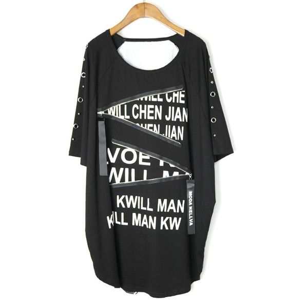 t-shirt 2021 new punk style loose half sleeve letter print rivet oneck fashion pullover summer tshirt women's, White
t-shirt 2021 new punk style loose half sleeve letter print rivet oneck fashion pullover summer tshirt women's, White