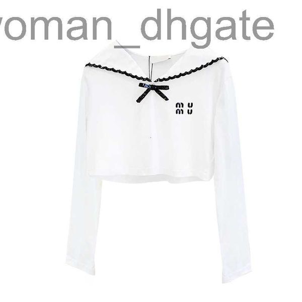 women's t-shirt designer navy collar t-shirt women's 2023 spring/summer pearl letter short open navel t-shirt afws, White
women's t-shirt designer navy collar t-shirt women's 2023 spring/summer pearl letter short open navel t-shirt afws, White
