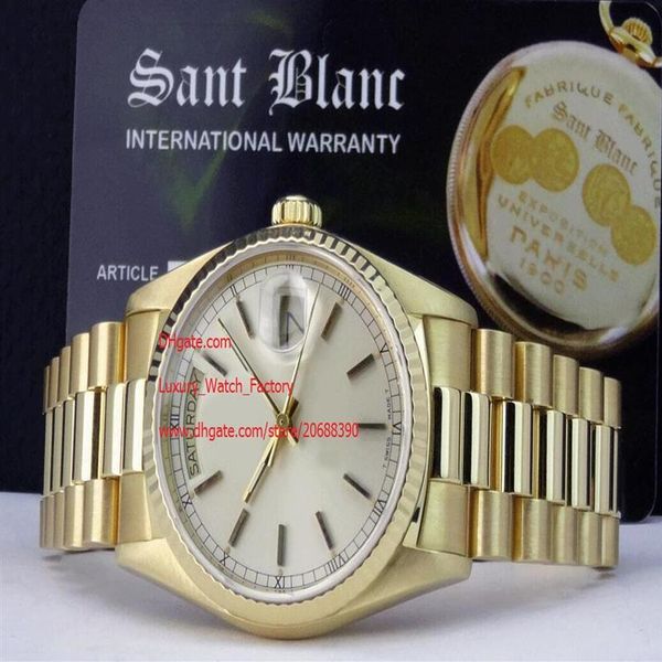 factory supplier luxury wristwatch sapphire 36mm gold 18038 silver dial automatic mens men's watch watches312d, Slivery;brown
factory supplier luxury wristwatch sapphire 36mm gold 18038 silver dial automatic mens men's watch watches312d, Slivery;brown