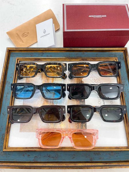 2023 style jacques mariemag sunglasses for men and women square sun, White;black
2023 style jacques mariemag sunglasses for men and women square sun, White;black