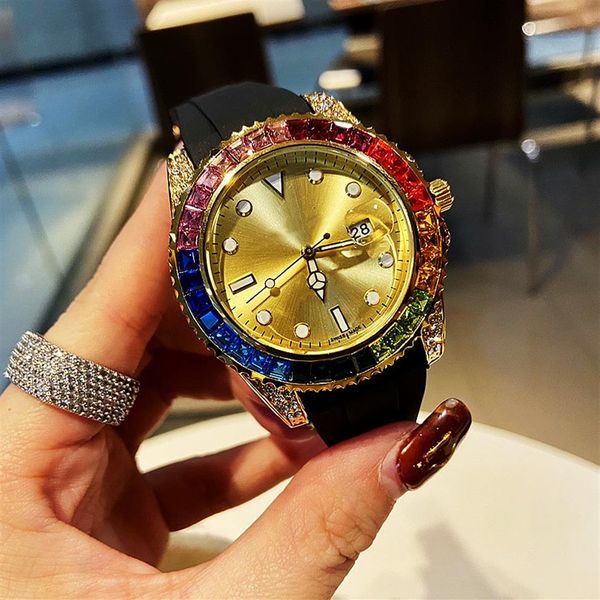 2021 designer watches rainbow ring diamond five colour mens womens wristwatches quartz movement men watch295h, Slivery;brown
2021 designer watches rainbow ring diamond five colour mens womens wristwatches quartz movement men watch295h, Slivery;brown