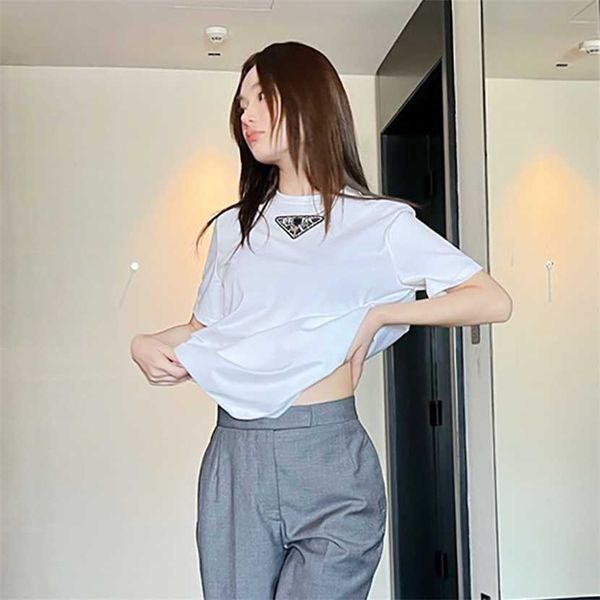 26% off clothing designer quality correct version of family short sleeved for women in spring new classic triangle rivet letter loose round, White
26% off clothing designer quality correct version of family short sleeved for women in spring new classic triangle rivet letter loose round, White